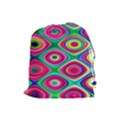 Psychedelic Checker Board Drawstring Pouch (Large) View1