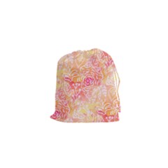 Sunny Floral Watercolor Drawstring Pouches (xs)  by KirstenStar