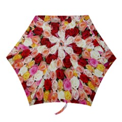 Rose Color Beautiful Flowers Mini Folding Umbrellas by Amaryn4rt
