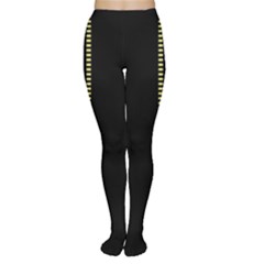 Yellow Space Stripes Tights by NoctemClothing