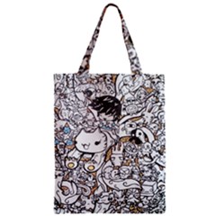 Cute Doodles Zipper Classic Tote Bag by Nexatart