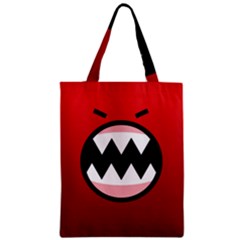 Funny Angry Zipper Classic Tote Bag by BangZart