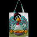 Pie Turkey Eating Fork Knife Hat Zipper Classic Tote Bag View2