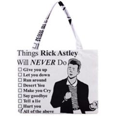 Rick Astley Mini Tote Bag by Powwow