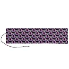 Flowers Pattern Roll Up Canvas Pencil Holder (l) by Sparkle