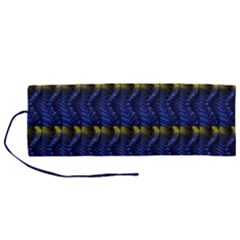 Blue Illusion Roll Up Canvas Pencil Holder (m) by Sparkle