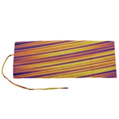 Rainbow Waves Roll Up Canvas Pencil Holder (s) by Sparkle