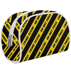 Warning Colors Yellow And Black - Police No Entrance 2 Makeup Case (large) by DinzDas