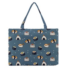 Sushi Pattern Zipper Medium Tote Bag by Jancukart