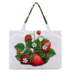 Strawberries-fruits-fruit-red Zipper Medium Tote Bag by Jancukart