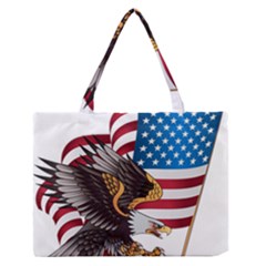 American-eagle- Clip-art Zipper Medium Tote Bag by Jancukart