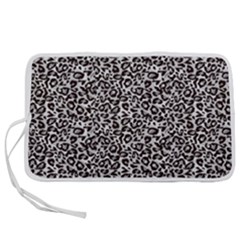 Black Cheetah Skin Pen Storage Case (l) by Sparkle