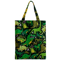 Dino Kawaii Zipper Classic Tote Bag by Wav3s
