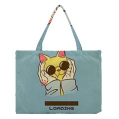 Loading Cat Cute Cuddly Animal Sweet Plush Medium Tote Bag by uniart180623
