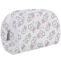 Cute Pattern With Easter Bunny Egg Make Up Case (large) by Simbadda