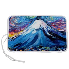 Mount Fuji Art Starry Night Van Gogh Pen Storage Case (s) by Sarkoni