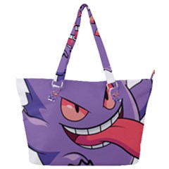 Purple Funny Monster Full Print Shoulder Bag by Sarkoni