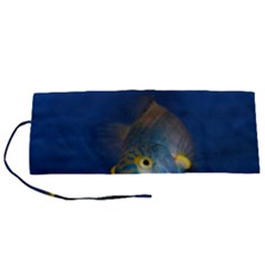 Fish Blue Animal Water Nature Roll Up Canvas Pencil Holder (s) by Amaryn4rt
