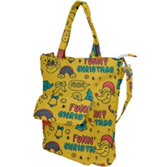 Colorful-funny-christmas-pattern Cool Ho Ho Ho Lol Shoulder Tote Bag by Amaryn4rt