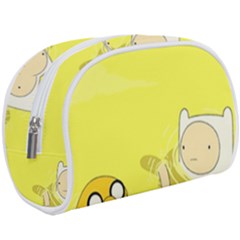 Adventure Time Jake The Dog Finn The Human Artwork Yellow Make Up Case (large) by Sarkoni