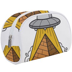 Unidentified Flying Object Ufo Under The Pyramid Make Up Case (large) by Sarkoni