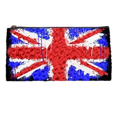 Distressed British Flag Bling Pencil Case by artattack4all