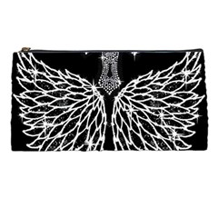Bling Wings And Cross Pencil Case by artattack4all