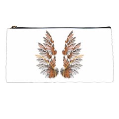 Brown Feather Wing Pencil Case by artattack4all