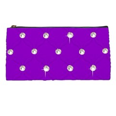Royal Purple Sparkle Bling Pencil Case by artattack4all