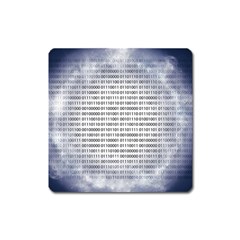 Binary Computer Technology Code Square Magnet