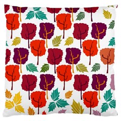 Tree Pattern Background Large Cushion Case (two Sides) by Amaryn4rt