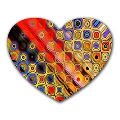 Background Texture Pattern Heart Mousepads by Amaryn4rt