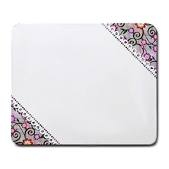 Floral Ornament Baby Girl Design Large Mousepads by Amaryn4rt