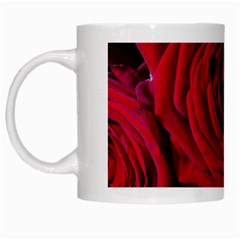 Roses Flowers Red Forest Bloom White Mugs by Amaryn4rt