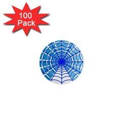 Cobweb Network Points Lines 1  Mini Buttons (100 Pack)  by Amaryn4rt