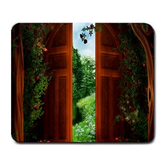 Beautiful World Entry Door Fantasy Large Mousepads by Amaryn4rt