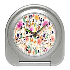 Vector Floral Art Travel Alarm Clocks by Amaryn4rt