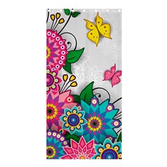 Flowers Pattern Vector Art Shower Curtain 36  X 72  (stall)  by Amaryn4rt