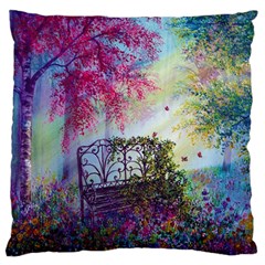 Bench In Spring Forest Standard Flano Cushion Case (one Side) by Amaryn4rt