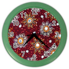 India Traditional Fabric Color Wall Clocks by Amaryn4rt
