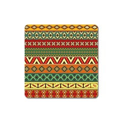 Mexican Folk Art Patterns Square Magnet by Amaryn4rt