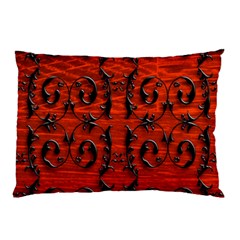 3d Metal Pattern On Wood Pillow Case (two Sides) by Amaryn4rt