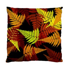 3d Red Abstract Fern Leaf Pattern Standard Cushion Case (one Side) by Amaryn4rt