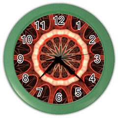 Circle Pattern Color Wall Clocks by Amaryn4rt