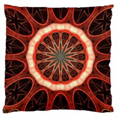 Circle Pattern Large Cushion Case (one Side) by Amaryn4rt