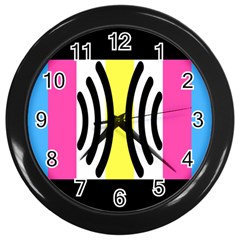 Echogender Flags Dahsfiq Echo Gender Wall Clocks (black) by Mariart