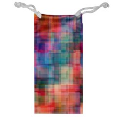 Rainbow Prism Plaid  Jewelry Bag by KirstenStar