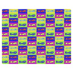 Cartoon Style Marine Life Motif Pattern Double Sided Flano Blanket (medium)  by dflcprints
