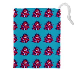 Little Devil Baby - Cute And Evil Baby Demon Drawstring Pouch (4xl) by DinzDas