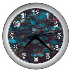 Realeafs Pattern Wall Clock (silver) by Sparkle